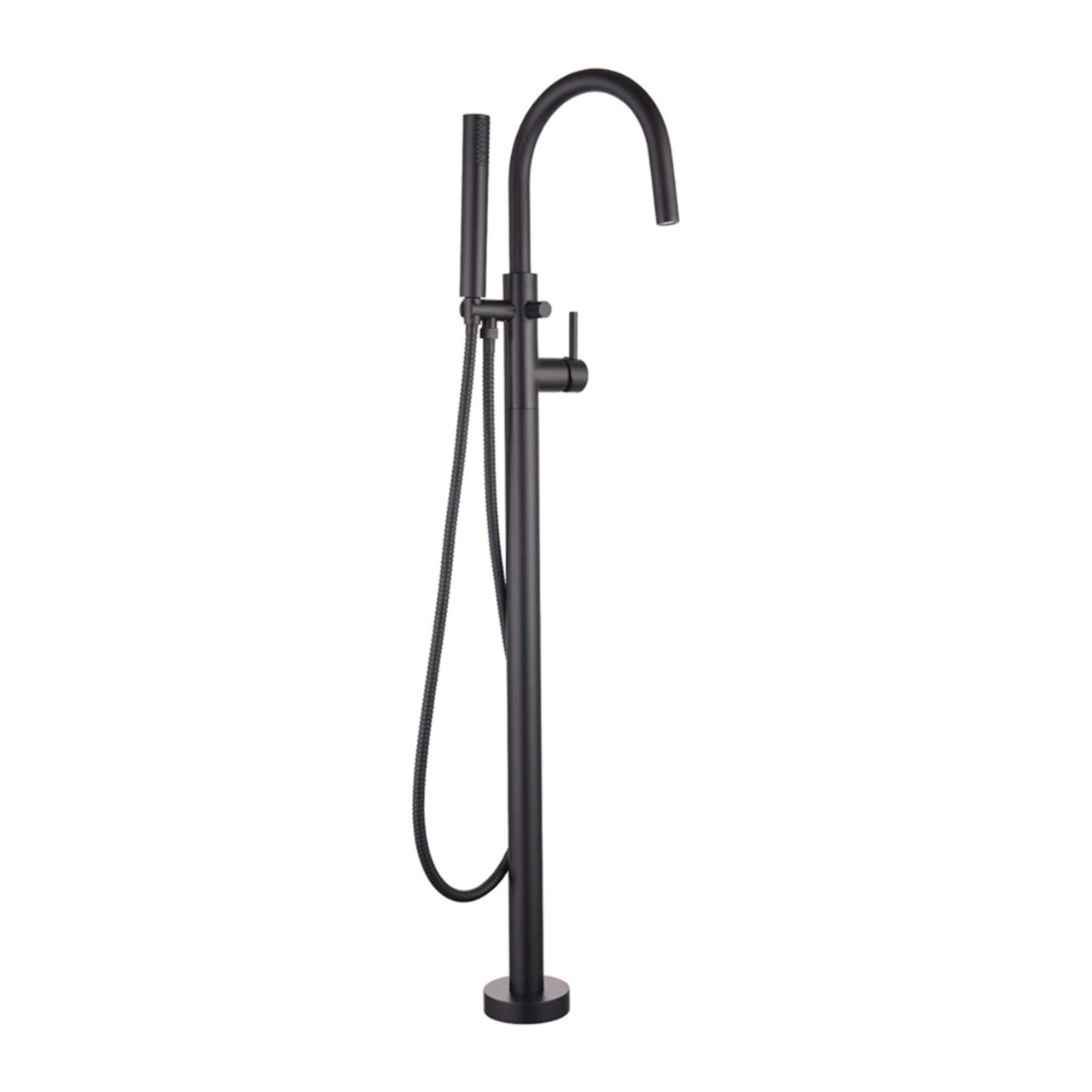 Matte Black Free Standing Bath Tub Faucet