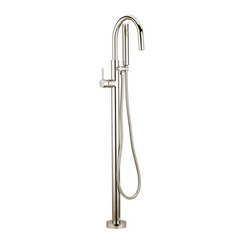 Brushed Nickel Goose Neck Soaker Tub Filler