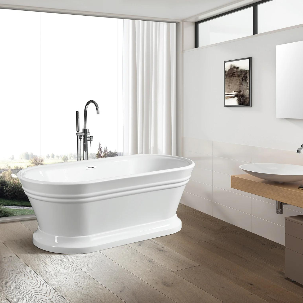 Eiffel 59" Acrylic Freestanding Bathtub