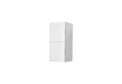 Bliss 12″ Wide by 28″ High Linen Side Cabinet With Two Doors in Gloss White Finish