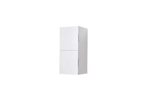 Bliss 12″ Wide by 28″ High Linen Side Cabinet With Two Doors in Gloss White Finish
