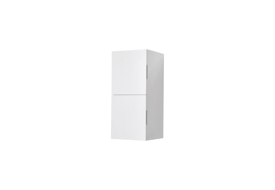 Bliss 12″ Wide by 28″ High Linen Side Cabinet With Two Doors in Gloss White Finish