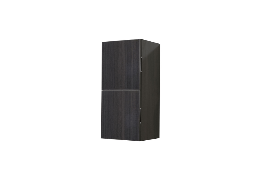 Bliss 12″ Wide by 28″ High Linen Side Cabinet With Two Doors in Gray Oak Finish