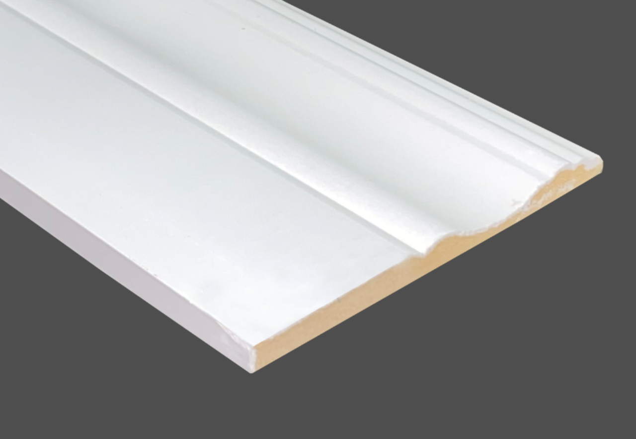 Base Board MDF Step Bevel 5 1/2 x 5/8 x 12'