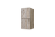 Bliss 12″ Wide by 28″ High Linen Side Cabinet With Two Doors in Walnut Finish