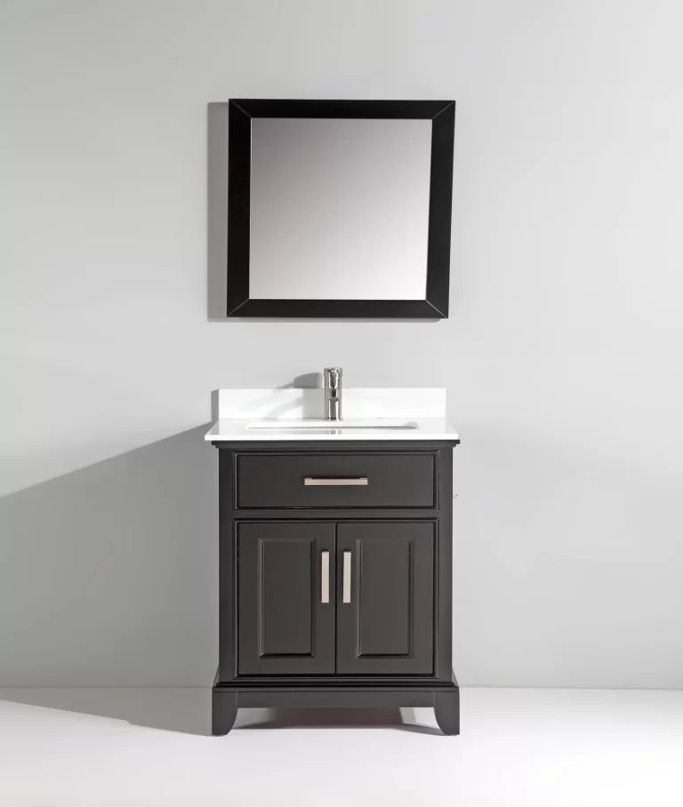 Vanity Art – Noble 30″ Single Sink Bathroom Vanity Set with Sink and Mirror