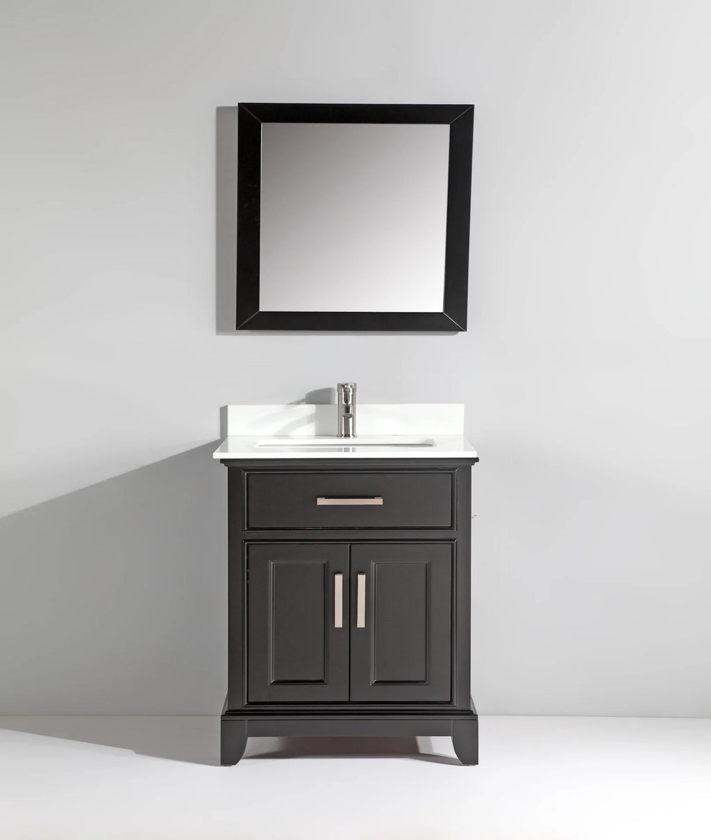 Vanity Art – Noble 30″ Single Sink Bathroom Vanity Set with Sink and Mirror
