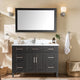 Vanity Art - Hudson 60" Single Sink Bathroom Vanity Set with Sink and Mirror (Carrara Marble Top)