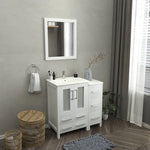 Vanity Art - Westmount 36" Single Sink Bathroom Vanity Set with Sink and Mirror - 1 Side Cabinet