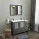 Vanity Art - Westmount 48" Single Sink Bathroom Vanity Set with Sink and Mirror - 2 Side Cabinet