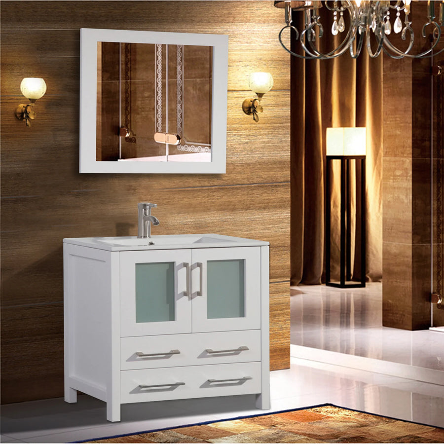 Vanity Art - Berlin 48" Single Sink Wall-Mount Bathroom Vanity