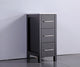 Vanity Art - Bristol 84" Double Vessel Sink Bathroom Vanity Set with Sinks and Mirrors - 1 Side Cabinet