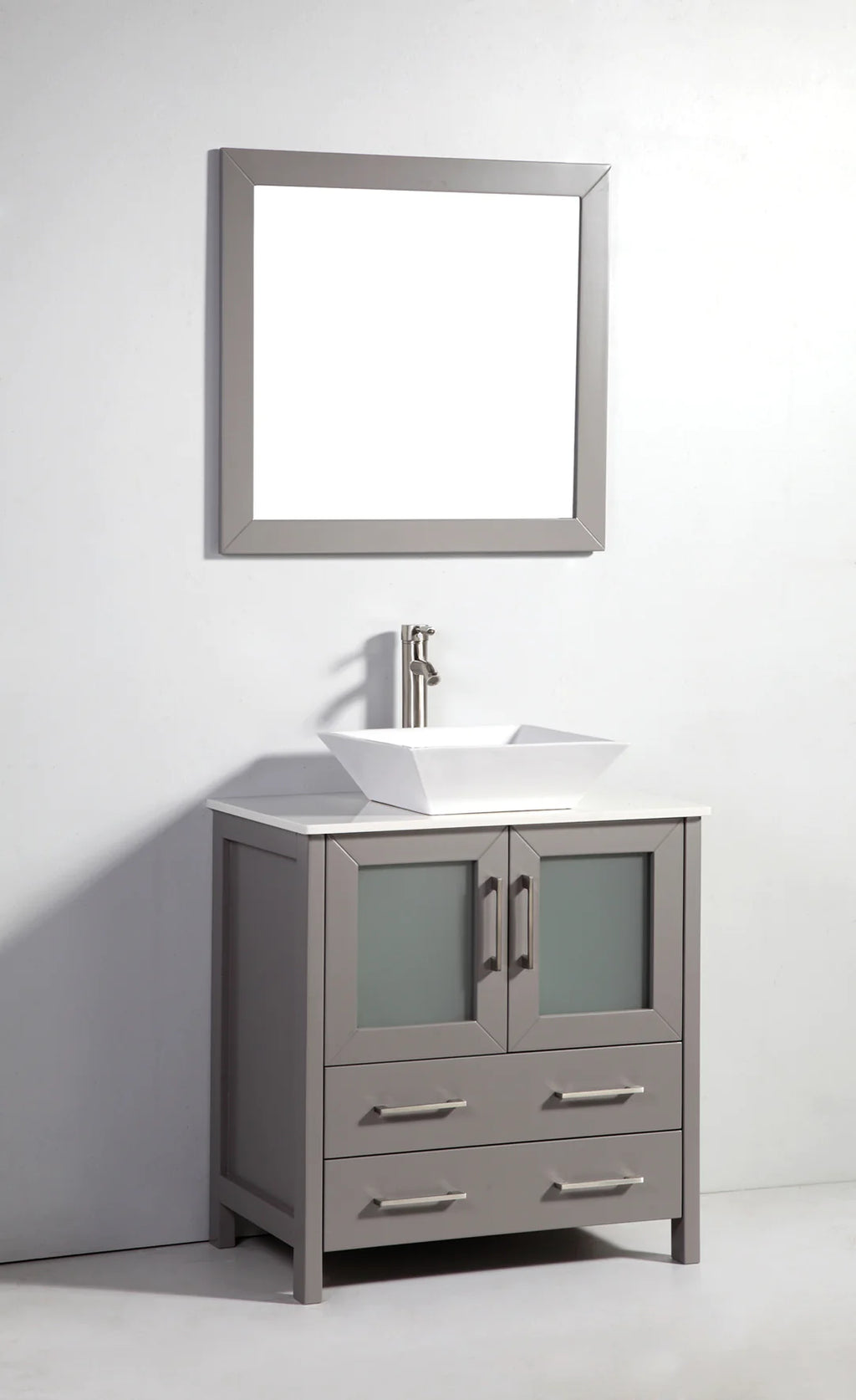 Vanity Art - Bristol 36" Single Vessel Sink Bathroom Vanity Set with Sink and Mirror