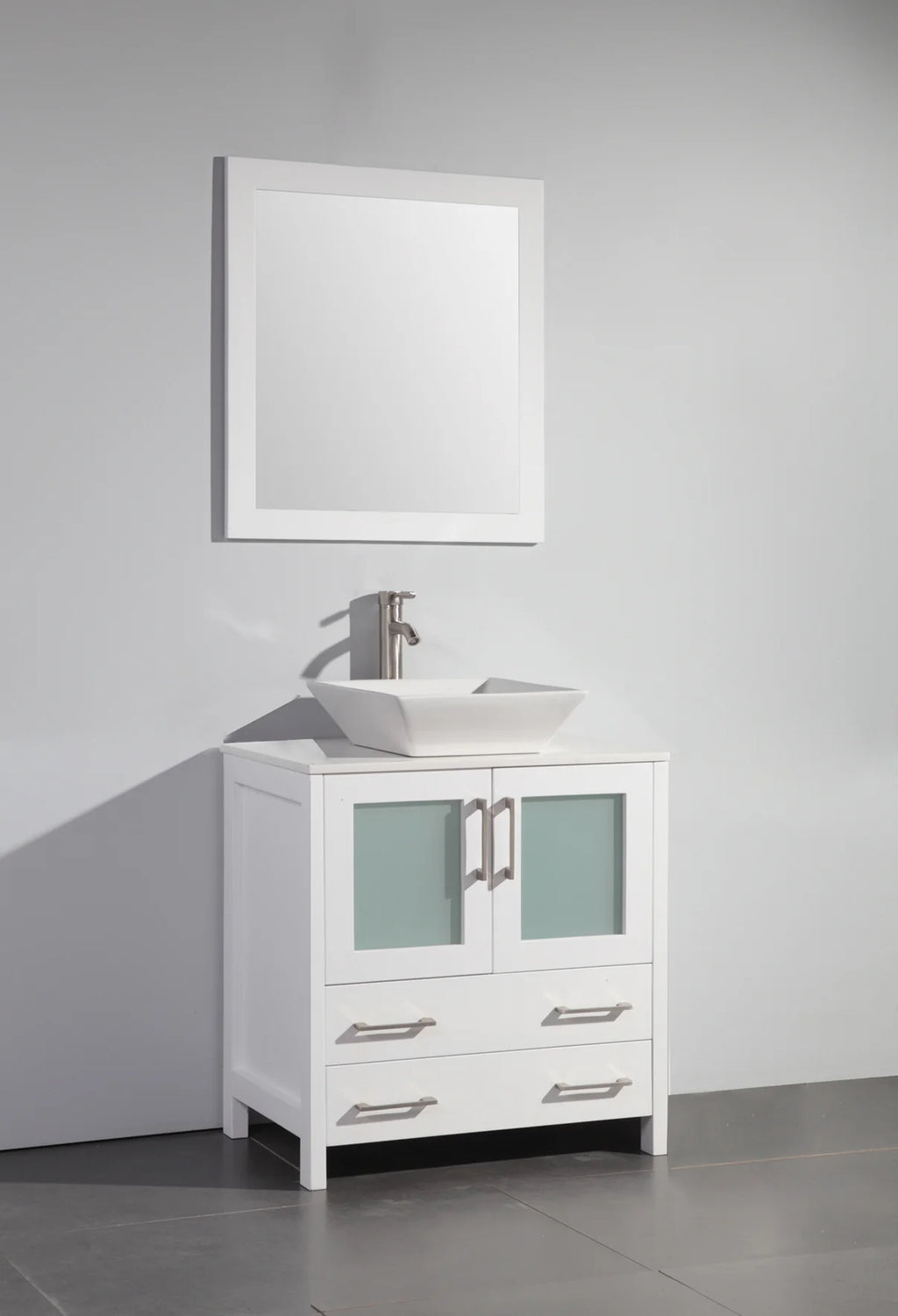 Vanity Art - Bristol 36" Single Vessel Sink Bathroom Vanity Set with Sink and Mirror