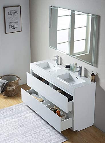 Vanity Art - Malibu 48" Freestanding Double Sink Bathroom Vanity