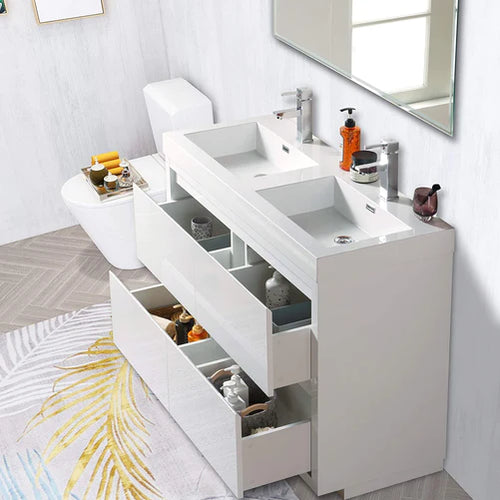 Vanity Art - Malibu 48" Freestanding Double Sink Bathroom Vanity