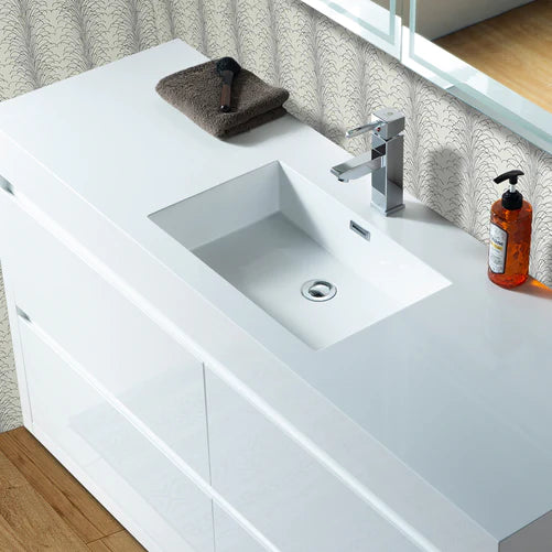 Vanity Art - Malibu 60" Freestanding Single Sink Bathroom Vanity