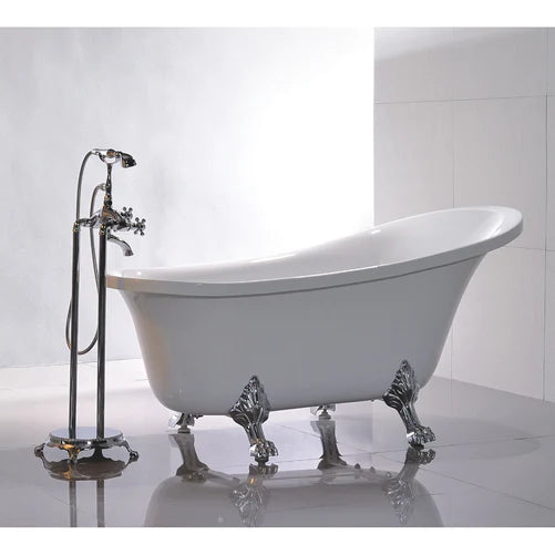 York 69" Acrylic Claw Foot Freestanding Bathtub