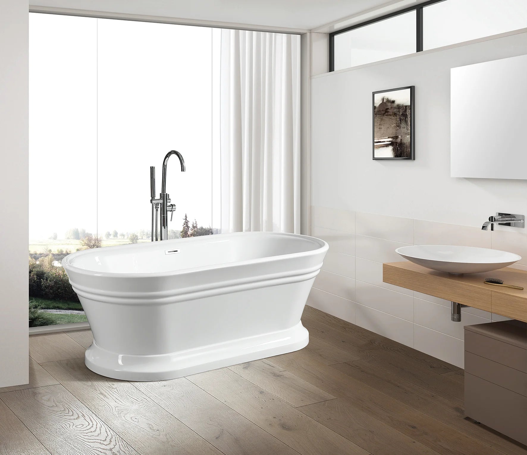 Eiffel 59" Acrylic Freestanding Bathtub