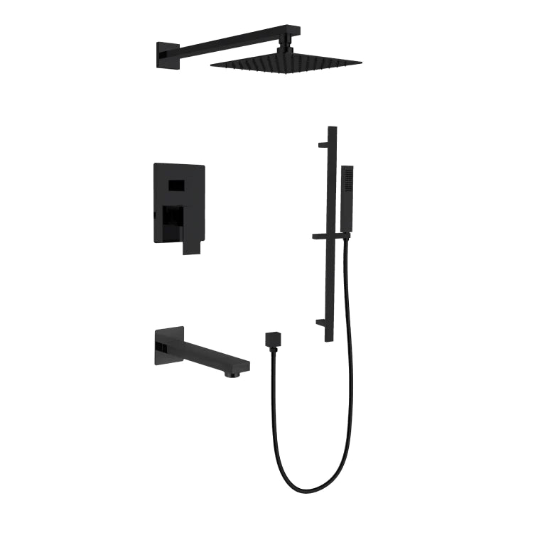 Vasso Square Shower & Bath Kit