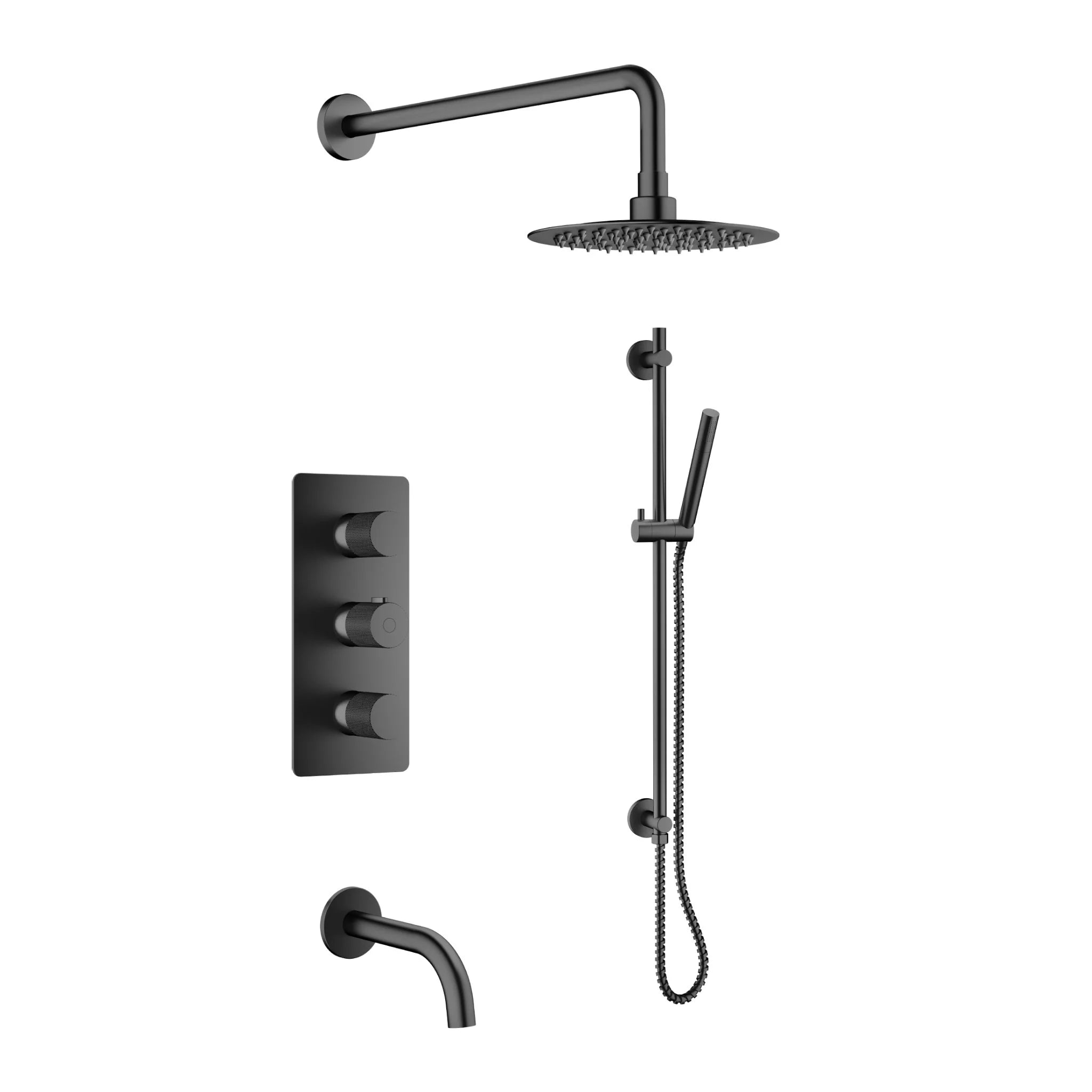 Veda Thermostatic Shower & Tub Set
