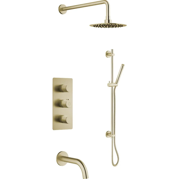 Veda Thermostatic Shower & Tub Set
