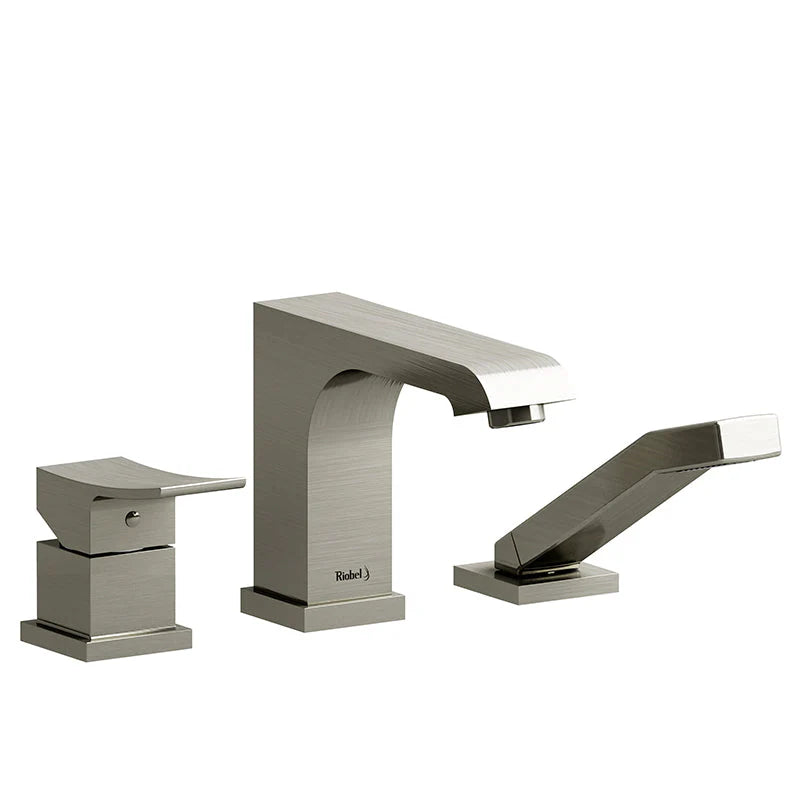 Riobel Zendo 3-Piece Deck-Mount Tub Filler with Hand Shower