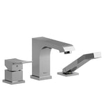 Riobel Zendo 3-Piece Deck-Mount Tub Filler with Hand Shower