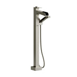 Riobel Zendo Floormount Open Spout Tub Filler with Hand Shower