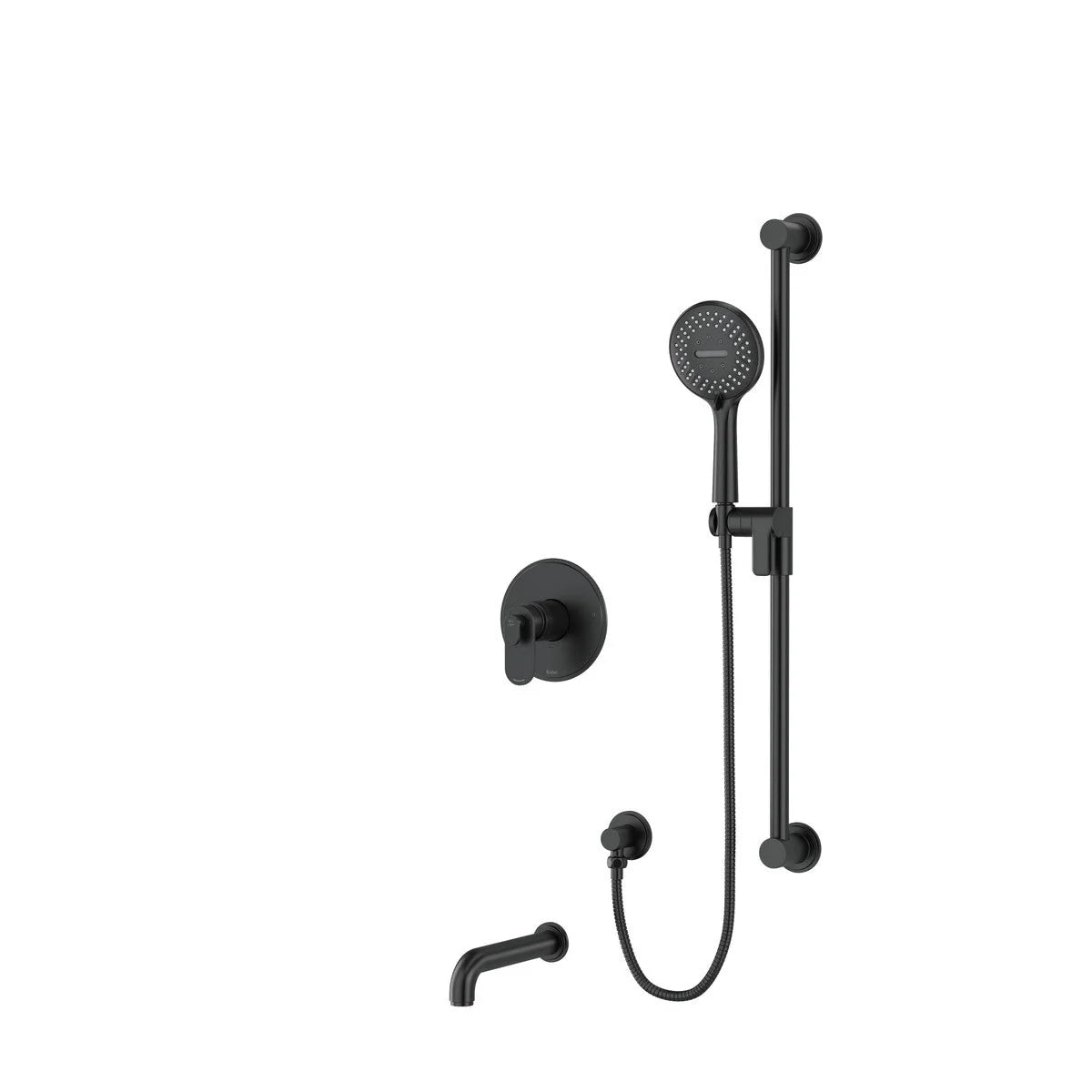 Riobel Arca 2-Way Shower System with Tub Spout and Hand Shower Rail