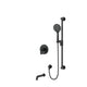 Riobel Arca 2-Way Shower System with Tub Spout and Hand Shower Rail