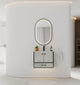 Aventino 30-inch flat floating single-sink vanity detail
