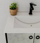 Aventino 30-inch flat floating single-sink vanity detail