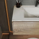 Aventino 32-36-40-inch flat-front floating single-sink vanity detail