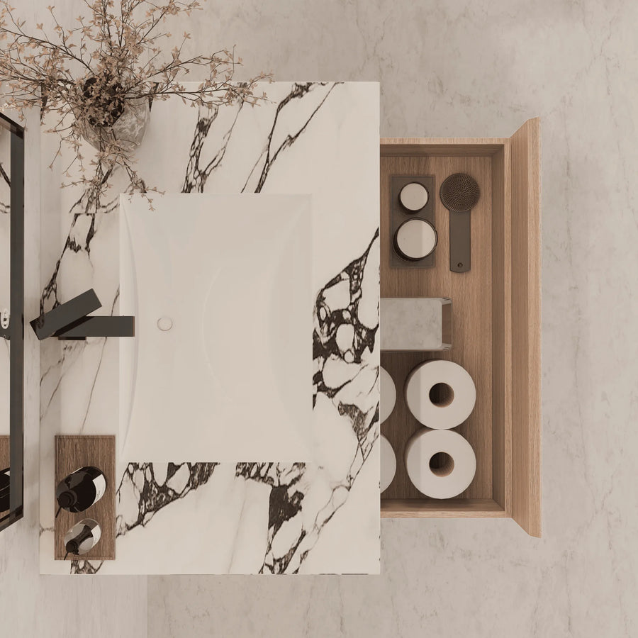 Aventino basin and stone surface — clean finish