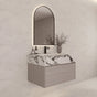 Aventino 32"/36"/40" White Grey Oak Fluted Floating Single-Sink Vanity with Sintered Stone Top