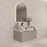 Aventino 32"/36"/40" White Grey Oak Fluted Floating Single-Sink Vanity with Sintered Stone Top