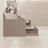 Aventino 32"/36"/40" Fluted Floating Single-Sink Vanity with Sintered Stone Top
