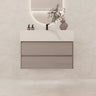 Aventino 32"/36"/40" Fluted Floating Single-Sink Vanity with Sintered Stone Top