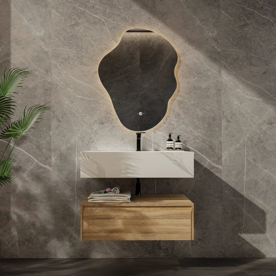 Aventino sintered-stone top — close-up of countertop surface