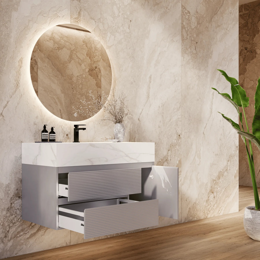 Aventino sintered-stone top — close-up of countertop surface