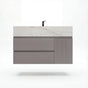 Aventino 32"/40"/48" Light Grey Fluted Floating Single-Sink Vanity with Sintered Stone Top