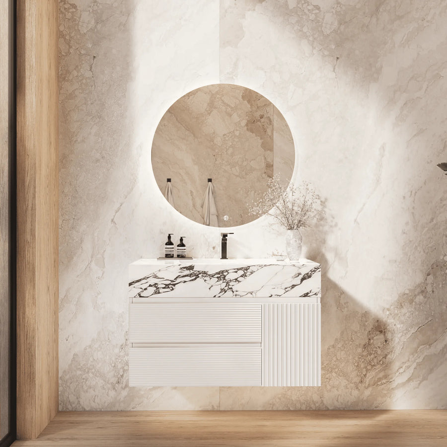 Aventino sintered-stone top — close-up of countertop surface