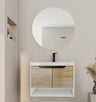 Aventino 32"–40" Ice Grey Floating Single-Sink Vanity with Sintered Stone Top