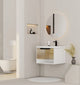 Aventino 32-inch Ice Grey modern floating single-sink vanity — sintered stone top