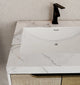 Aventino 32-inch Ice Grey modern floating single-sink vanity — sintered stone top