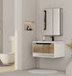Aventino 32-inch Ice Grey modern floating single-sink vanity — sintered stone top
