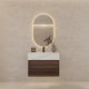 Aventino 32" White Carrara single-sink flat floating vanity — sintered stone top