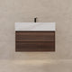 Aventino 32" White Carrara single-sink flat floating vanity — sintered stone top