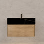Aventino 40" Light Oak Floating Single-Sink Vanity with Sintered Stone Top